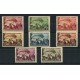 ALBANIA 1948 Yv. 387/94 SERIE COMPLETA DE ESTAMPILLAS NUEVAS CON GOMA TRENES FERROCARRILES RARA 75 EUROS